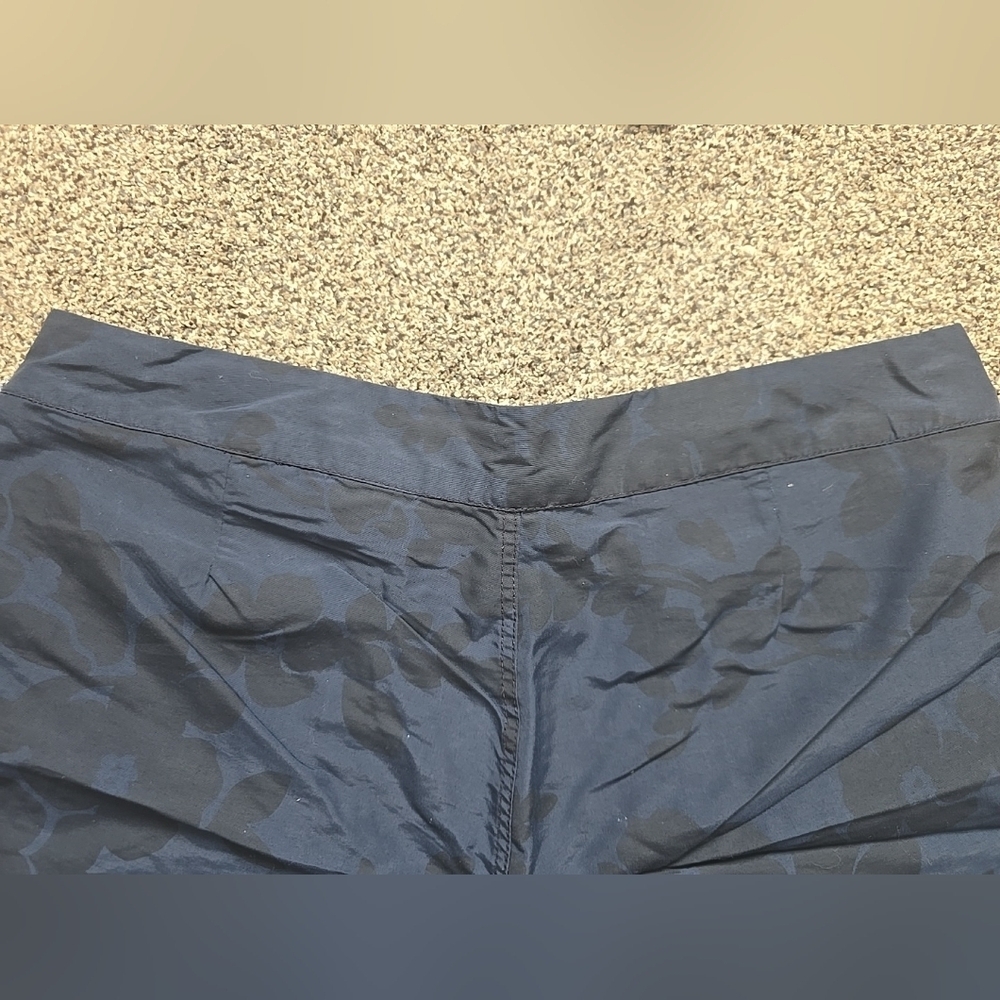 VTG Tommy Hilfiger Board Athletic Womens Shorts Navy W Black Floral Womens 14 - Picture 10 of 16